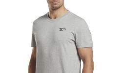 Reebok Men's T-Shirt Ri Left Chest Logo Grey HS7114