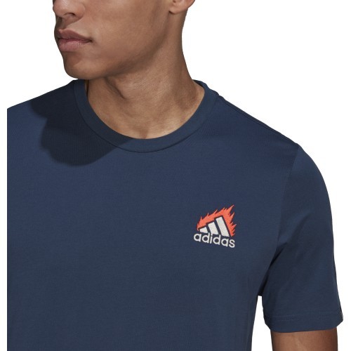 Мужская футболка Adidas M Embrd Lg T, синяя
