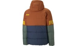 Puma Striukė Vyrams Power Hoode Down Puff Orange Green Blue 849335 64