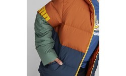 Puma Power Hooded Down Puff Men's Jacket Orange Green Blue 849335 64