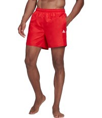 Мужские шорты для плавания Adidas Solid CLX Short SL, красные, HA0384