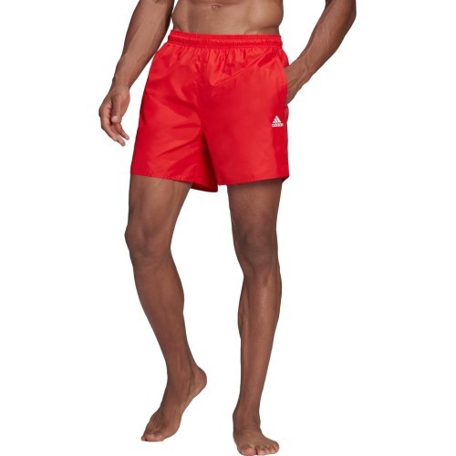 Мужские шорты для плавания Adidas Solid CLX Short SL, красные, HA0384