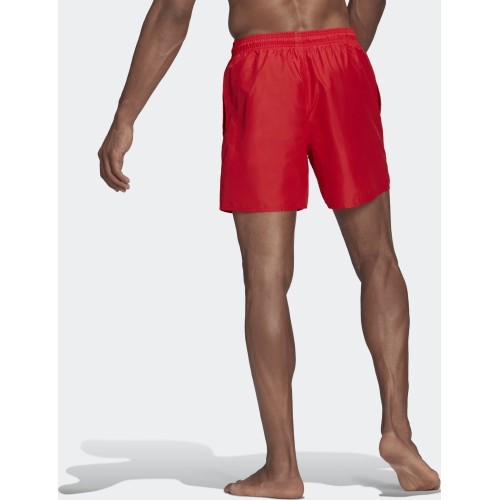 Adidas Solid CLX Short SL Men's Swim Shorts Red HA0384