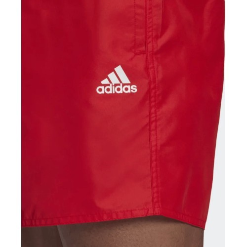 Adidas Solid CLX Short SL Men's Swim Shorts Red HA0384