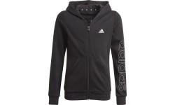 Толстовка с капюшоном для девочек Adidas G Lin FZ черная GN4050