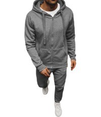 Мужской флисовый спортивный костюм J.Style Grey 68C10386-5