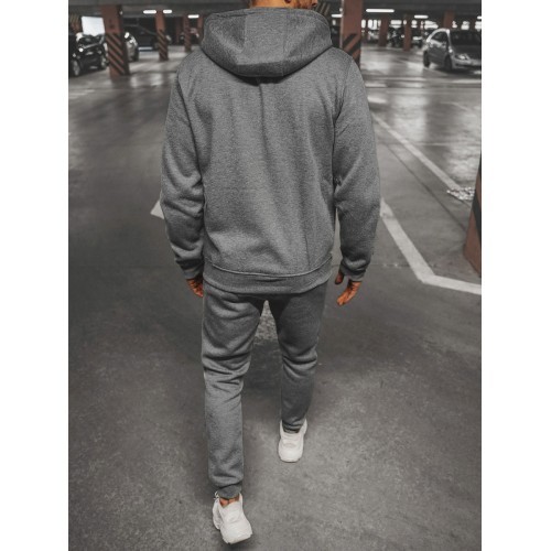 Мужской флисовый спортивный костюм J.Style Grey 68C10386-5