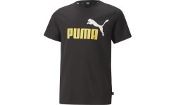 Puma Ess+ 2 Col Logo Tee подростковая футболка Black 586985 91