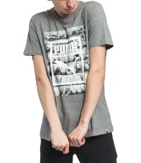 Puma Photoprint Shoes Tee Men's T-Shirt Grey 594892 03