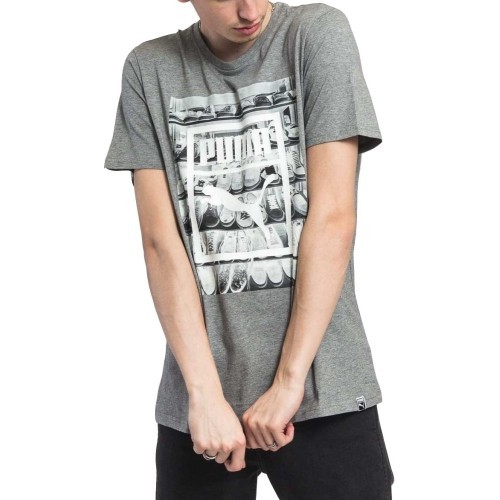 Мужская футболка Puma Photoprint Shoes Tee Grey 594892 03