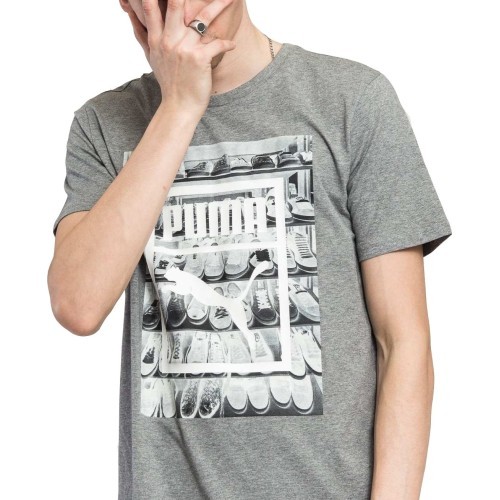Puma Marškinėliai Photoprint Shoes Tee Grey 594892 03