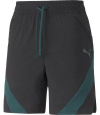 Puma Men's Shorts Train Fit Woven 7'' Short Black Green 522132 56