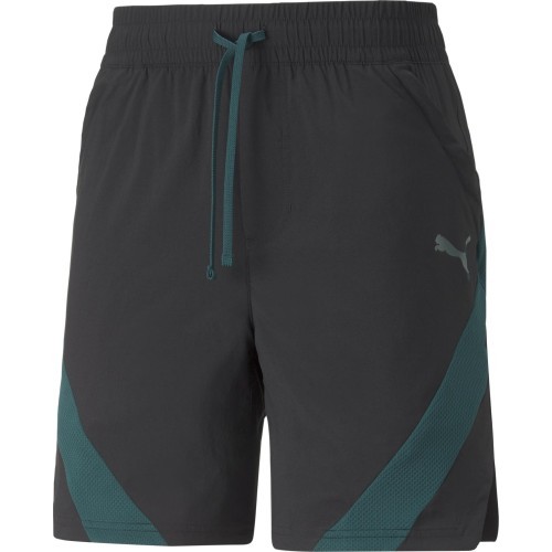 Puma Men's Shorts Train Fit Woven 7'' Short Black Green 522132 56