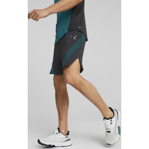 Мужские шорты Puma Train Fit Woven 7'' Short Black Green 522132 56