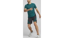 Puma Men's Shorts Train Fit Woven 7'' Short Black Green 522132 56