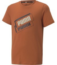 Puma Alpha Holiday Tee Orange Kids' T-shirt 670109 64