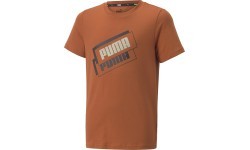 Puma Marškinėliai Paaugliams Alpha Holiday Tee Orange 670109 64