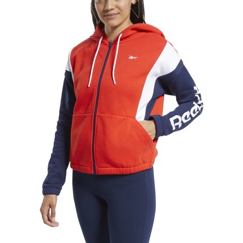 Reebok Women's Sweatshirt Te Linear Logo Fl F, red