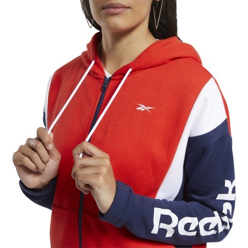Reebok Women's Sweatshirt Te Linear Logo Fl F, red