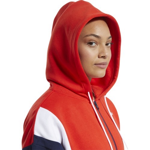Reebok Women's Sweatshirt Te Linear Logo Fl F, red