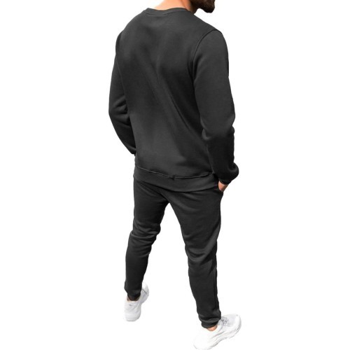 J.Style Sportinis Kostiumas Vyrams Fleece Black 68C10380-3