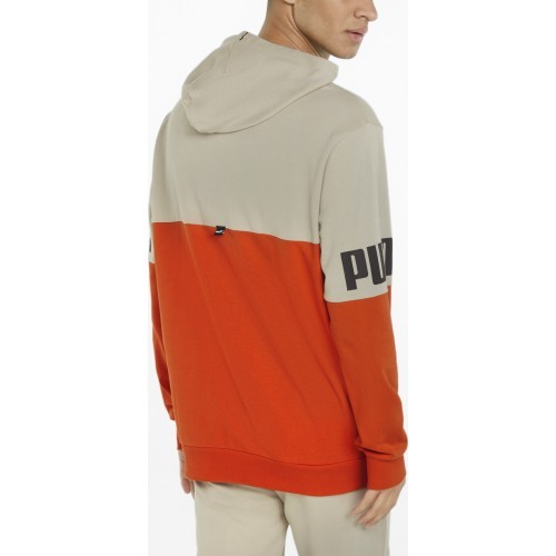 Puma Power Colorb men's sweatshirt orange grey 848009 64
