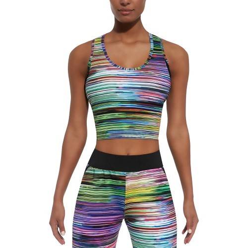 Women’s Sports Top BAS BLACK Tropical-Top 30 - Multi-Coloured