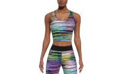 Women’s Sports Top BAS BLACK Tropical-Top 30 - Multi-Coloured