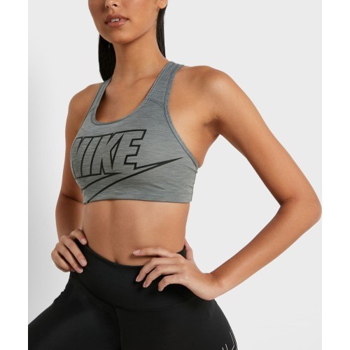 Nike Sportinė Liemenėlė Moterims Swooosh Futura Bra Grey BV3643 084