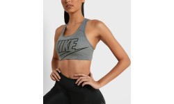 Женский спортивный бюстгальтер Nike Swoosh Futura, серый BV3643 084