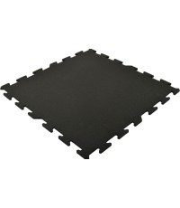 Rubber Tile Slice - Puzzle, Black, 98x98cm