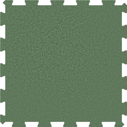 Rubber Tile Base Premium - Puzzle, Green