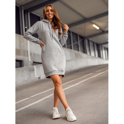 J.Style Women's Fleece Skirt Grey 68YS10005-2