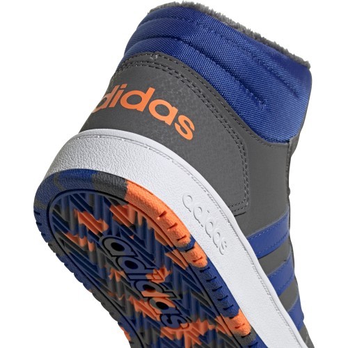 Кроссовки для мальчиков Adidas Hoops Mid 2.0 K серые FW4278