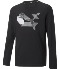Футболка для подростков Puma Alpha Longsleeve Tee Black 670103 01