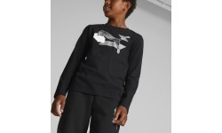 Puma Alpha Longsleeve Tee Junior T-Shirt Black 670103 01