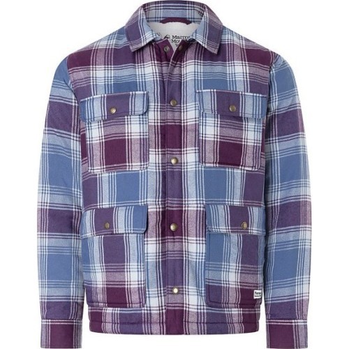 Men's Marmot Ridgefield Sherpa Flannel Shirt - Violetinė