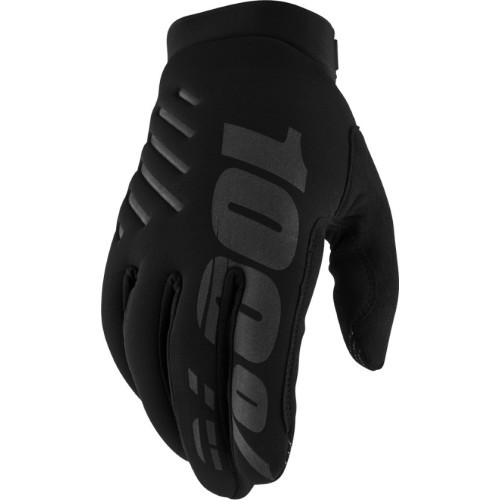 Мужские мотокроссовые перчатки 100% Brisker Black - Black