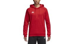 Adidas Core 18 Hoodie sweatshirt, red CV3337