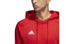 Adidas Core 18 Hoodie sweatshirt, red CV3337