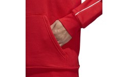 Толстовка Adidas Core 18 Hoodie, красная CV3337