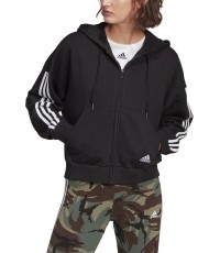 Adidas Džemperis Moterims W 3s Fz Hoodie Black GL1462