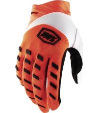 Motocross Gloves 100% Airmatic Orange - Oranžinė
