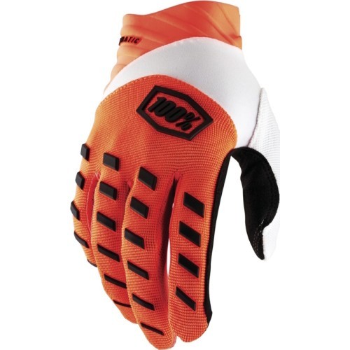 Motocross Gloves 100% Airmatic Orange - Oranžinė