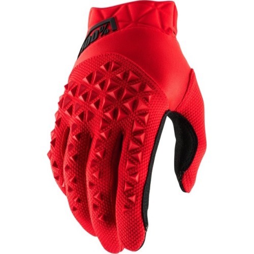Motocross Gloves 100% Airmatic Red/Black - Raudona, juoda