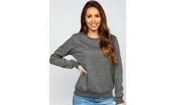Толстовка флисовая женская J.Style, серая 68W01-5