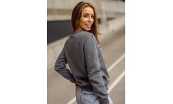 Толстовка флисовая женская J.Style, серая 68W01-5