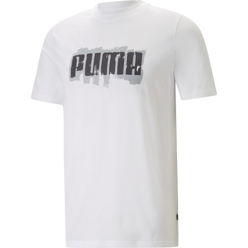 Puma мужская футболка Graphics Puma Wording White 674475 02