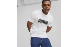 Puma Men's T-shirt Graphics Puma Wording White 674475 02