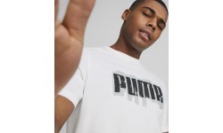 Puma Marškinėliai Vyrams Graphics Puma Wording White 674475 02